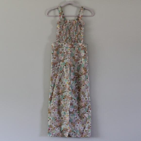 Bonpoint Other - NWT Bonpoint Nioui Cotton Overalls Smocked Bib Floral Boho Print Girls 12